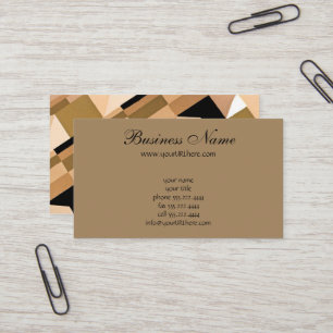 Carte De Visite Retro Art Déco Jazz Vintage Abstrait chaleureux Mo