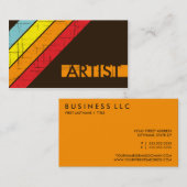 Carte De Visite rétro ARTISTE (Devant / Derrière)