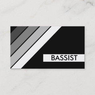 Carte De Visite rétro BASSISTE