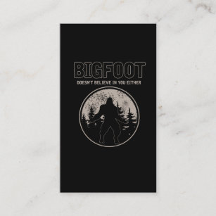 Carte De Visite Retro Bigfoot Squatch Yeti