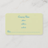 Carte De Visite Retro Bright Stripes Business Card (Dos)