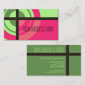 Carte De Visite rétro bullseye (Devant / Derrière)