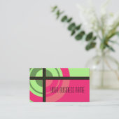 Carte De Visite rétro bullseye (Debout devant)