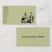 Carte De Visite Retro Business (Devant / Derrière)