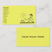 Carte De Visite Retro Businessman (Devant / Derrière)