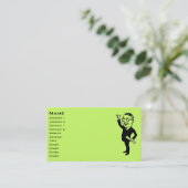 Carte De Visite Retro Businessman (Debout devant)