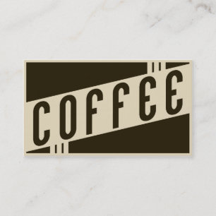 Carte De Visite rétro café