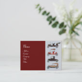 Carte De Visite RETRO CARS 2- réparation automobile (Debout devant)