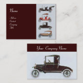 Carte De Visite RETRO CARS 2- Réparations automobiles, automobile (Devant / Derrière)