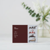 Carte De Visite RETRO CARS 2- Réparations automobiles, automobile (Debout devant)