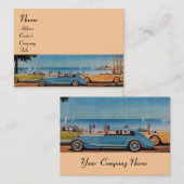 Carte De Visite RETRO CARS - réparation automobile (Devant / Derrière)