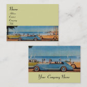 Carte De Visite RETRO CARS - réparation automobile (Devant / Derrière)
