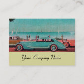 Carte De Visite RETRO CARS - réparation automobile (Dos)