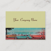 Carte De Visite RETRO CARS - réparation automobile (Dos)