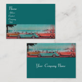 Carte De Visite RETRO CARS - réparation automobile (Devant / Derrière)