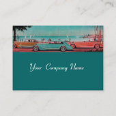 Carte De Visite RETRO CARS - réparation automobile (Dos)