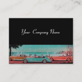 Carte De Visite RETRO CARS - réparation automobile (Dos)