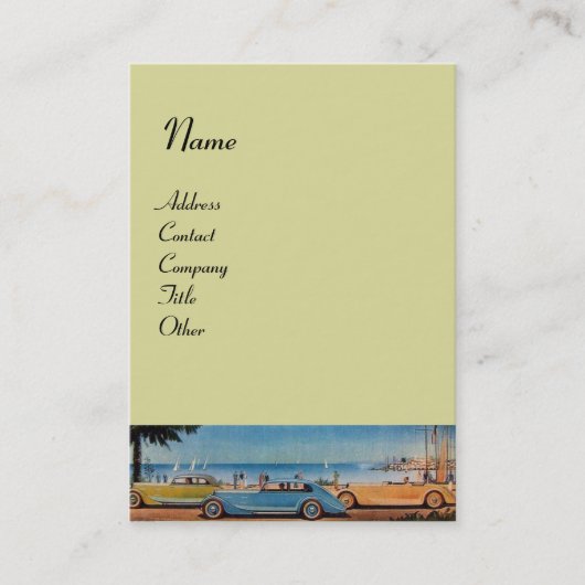 Carte De Visite RETRO CARS - réparation automobile (Devant)