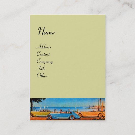 Carte De Visite RETRO CARS - réparation automobile (Devant)