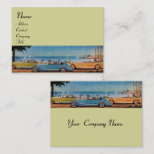 Carte De Visite RETRO CARS - réparation automobile (Devant / Derrière)