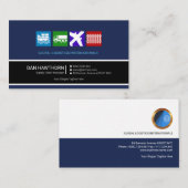 Carte De Visite Rétro chaîne d'approvisionnements professionnelle (Devant / Derrière)