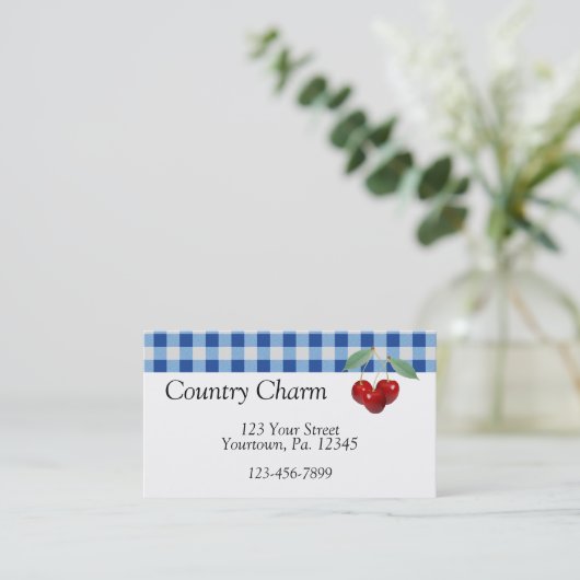 Carte de visite Retro Cherries (Debout devant)