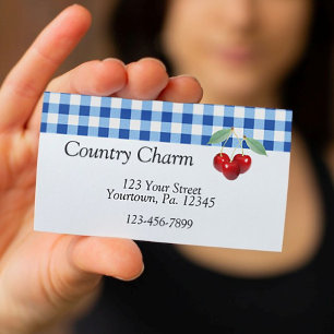 Carte de visite Retro Cherries