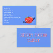 Carte De Visite Retro Cherry Guy (Devant / Derrière)