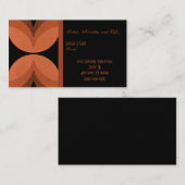 Carte de visite rétro chic, cuivre (Devant / Derrière)