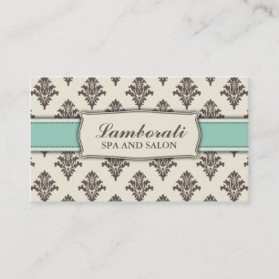 Carte De Visite Rétro chic moderne élégant de motif floral de