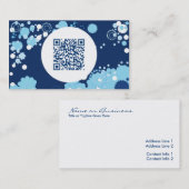 Carte De Visite rétro code des cercles QR (Devant / Derrière)