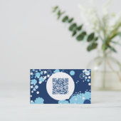 Carte De Visite rétro code des cercles QR (Debout devant)