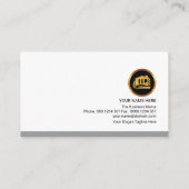 Carte De Visite Rétro Colonne Réparation de la maison Construction (Dos)