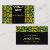 Carte de visite rétro coloré (Devant / Derrière)