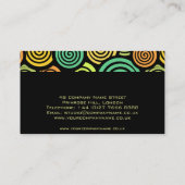 Carte de visite rétro coloré (Dos)