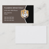 Carte De Visite Rétro conception de tuyauterie (Devant / Derrière)