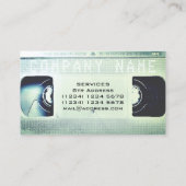 Carte De Visite Rétro couverture de lumière de cassette lumineuse (Dos)