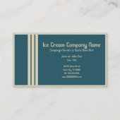 Carte De Visite rétro crème glacée (Dos)