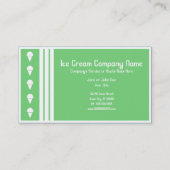 Carte De Visite rétro crème glacée (Dos)