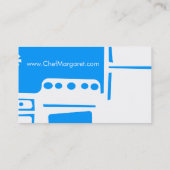 Carte De Visite Rétro cuisine de cuisine de couleur faite sur (Dos)