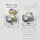 Carte De Visite Rétro cuisson de boulangerie de mélangeur de (Devant / Derrière)