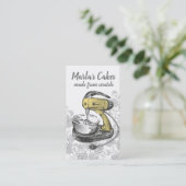 Carte De Visite Rétro cuisson de boulangerie de mélangeur de (Debout devant)