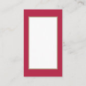 Carte De Visite Rétro dame vintage de Noël (Dos)