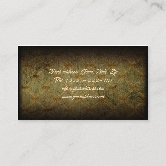 Carte De Visite Retro Dance Studio Jazz & Tap Dance Classes (Dos)