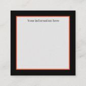 Carte de visite rétro de la vieille dame de Noël (Dos)