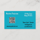 Carte de visite rétro de production cinématographi (Dos)