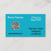 Carte de visite rétro de production cinématographi (Dos)