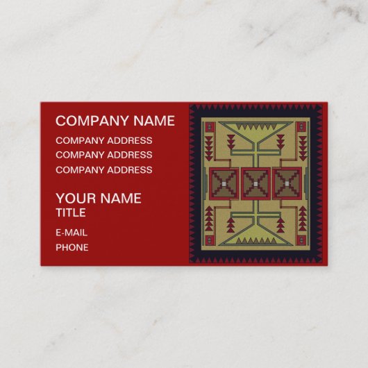 Carte De Visite Rétro de Southwest (Devant)