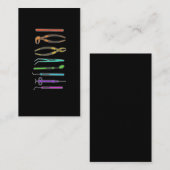 Carte De Visite Retro Dentist Tools Dental Assistant Dental (Devant / Derrière)