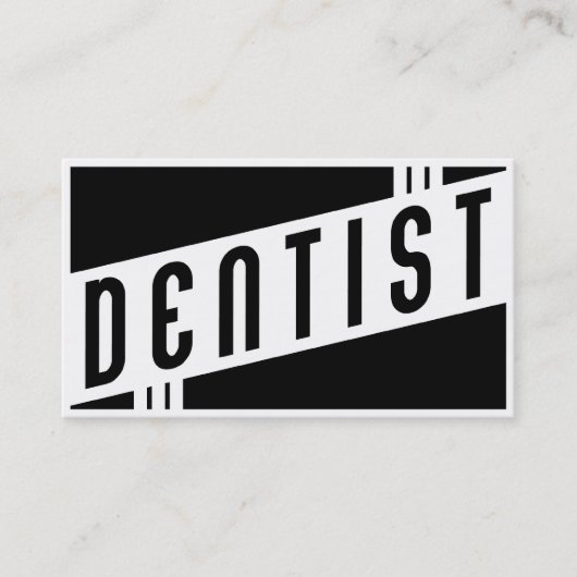 Carte De Visite rétro dentiste (Devant)